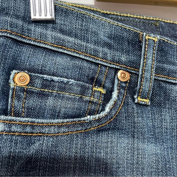 Sz 27 David Kahn Heidi Cropped Medium Wash Blue Jeans - Picture 7 of 12